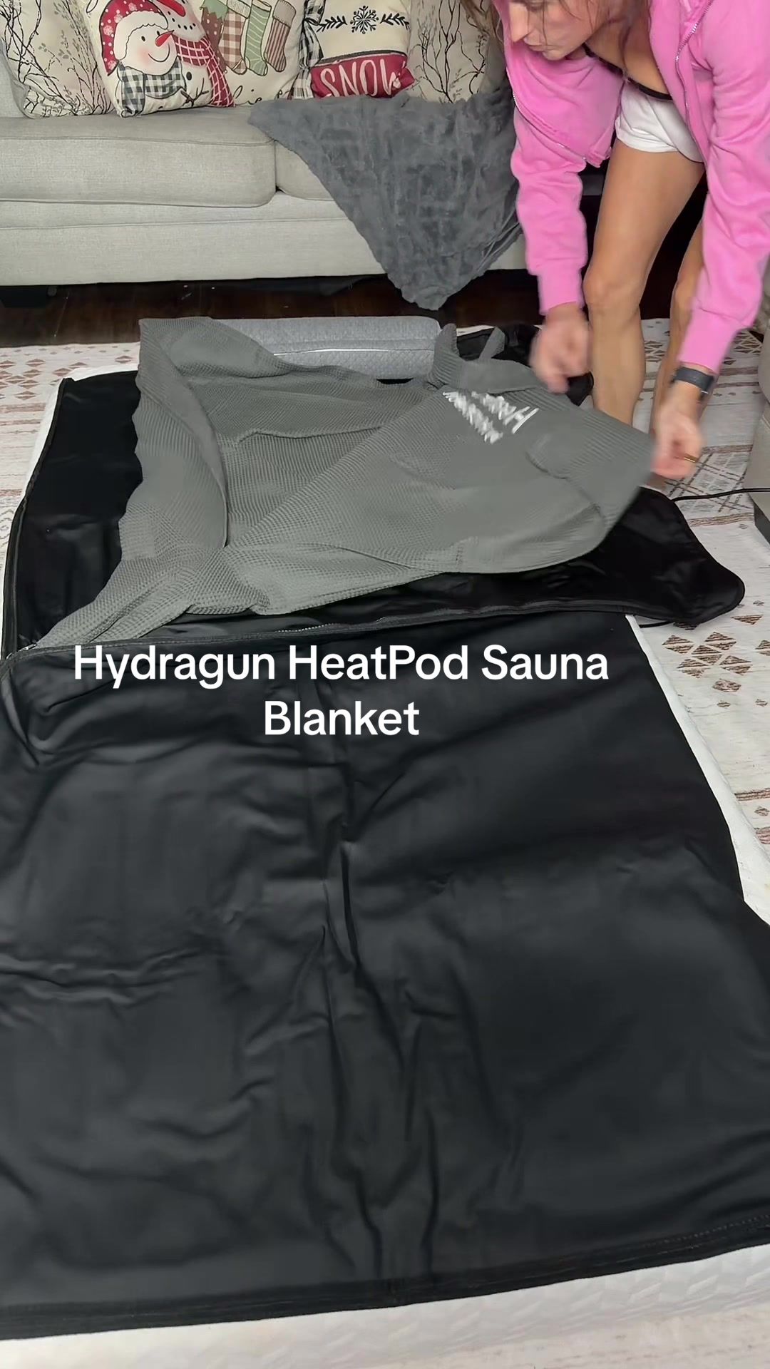 TikTok post by @tina_g_82 for Hydragun. Caption reads: [...] from the comfort of home. This is @HYDRAGUN....