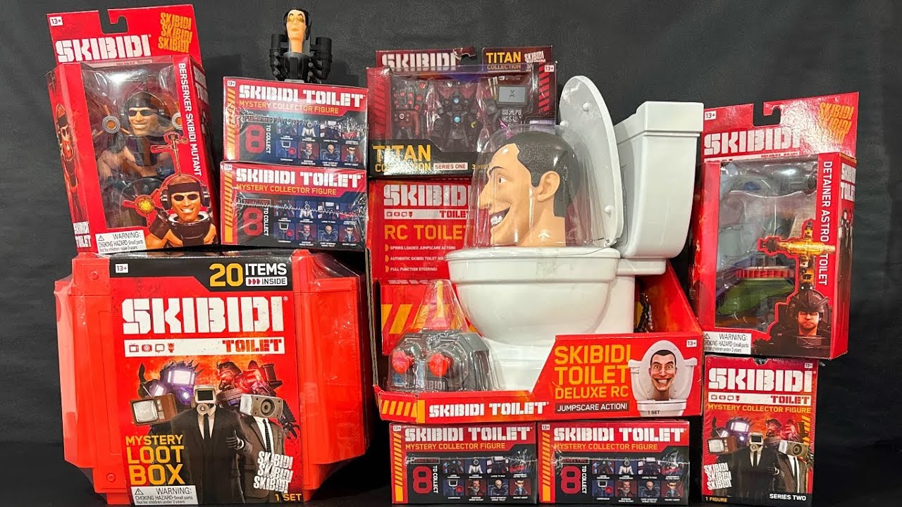 YouTube post by @CoolToysOfficial for Bonkers Toys. Caption reads: #AD @BonkersToys‬ ASMR SKIBIDI TOILET Mystery....