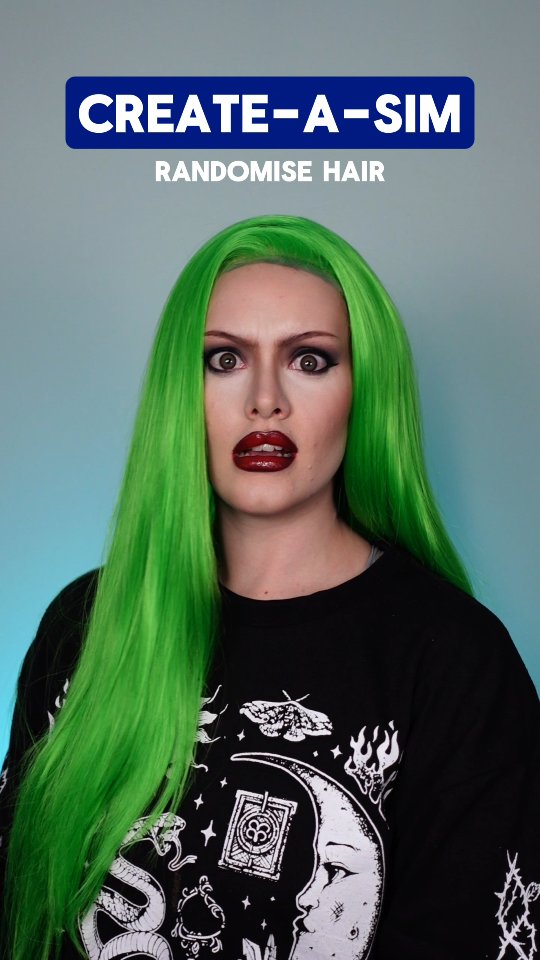 Instagram post by @byhazelj for PinkyParadise. Caption reads: CREATE-A-SIM IRL ✨️ (guys please engage with this....