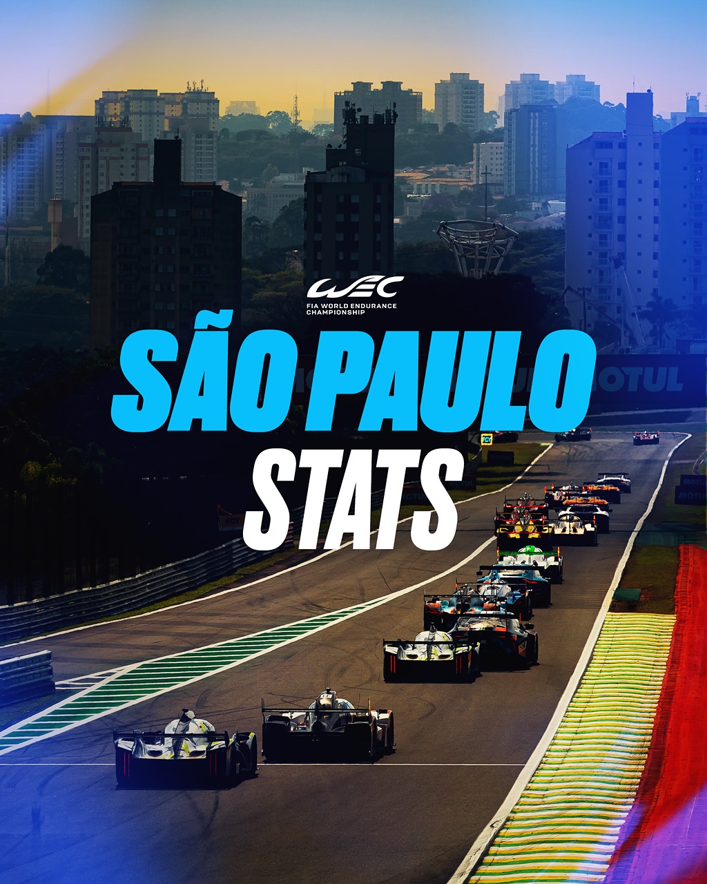 Instagram post by @autodromointerlagos for Cadillac. Caption reads: São Paulo stats 📊

@autodromointerlagos is a....