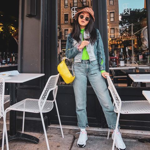 Instagram post by @irismaimai for Obviously. Caption reads: Time for more neon green on my feed // also fun....