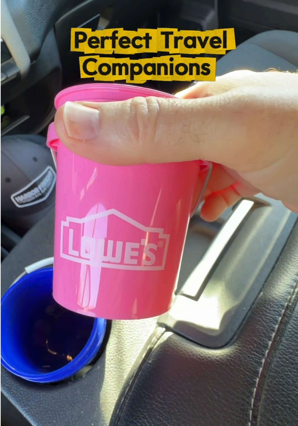 TikTok post by @methodstothemadness for Lowe's. Caption reads: Perfect Travel Companions @Lowe’s #TrendingNow....