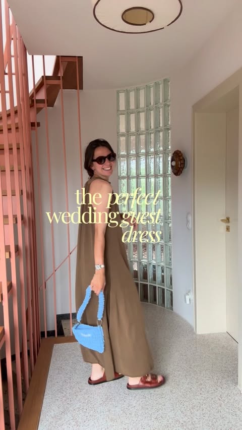 Instagram post by @friedalovesemil for VIU Eyewear. Caption reads: [anzeige] the perfect wedding guest dress....