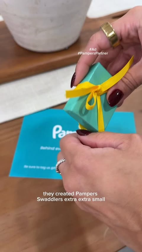 Instagram post by @gabrielaxgomez for Pampers. Caption reads: #ad #pamperspartner It’s Prematurity Awareness....