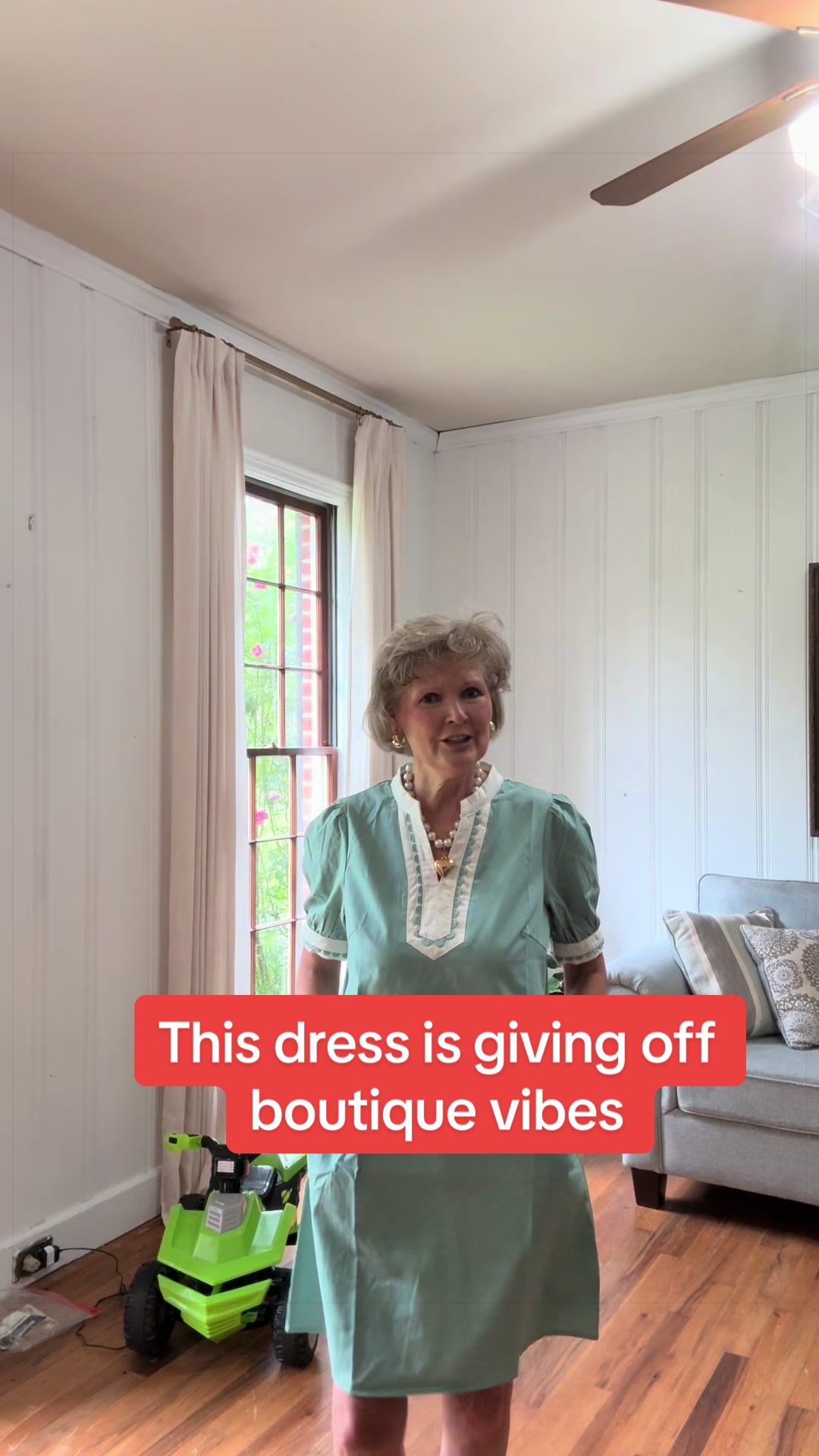 TikTok post by @donnac41 for Dokotoo. Caption reads: [...] look but not price. #dress #summerdress....