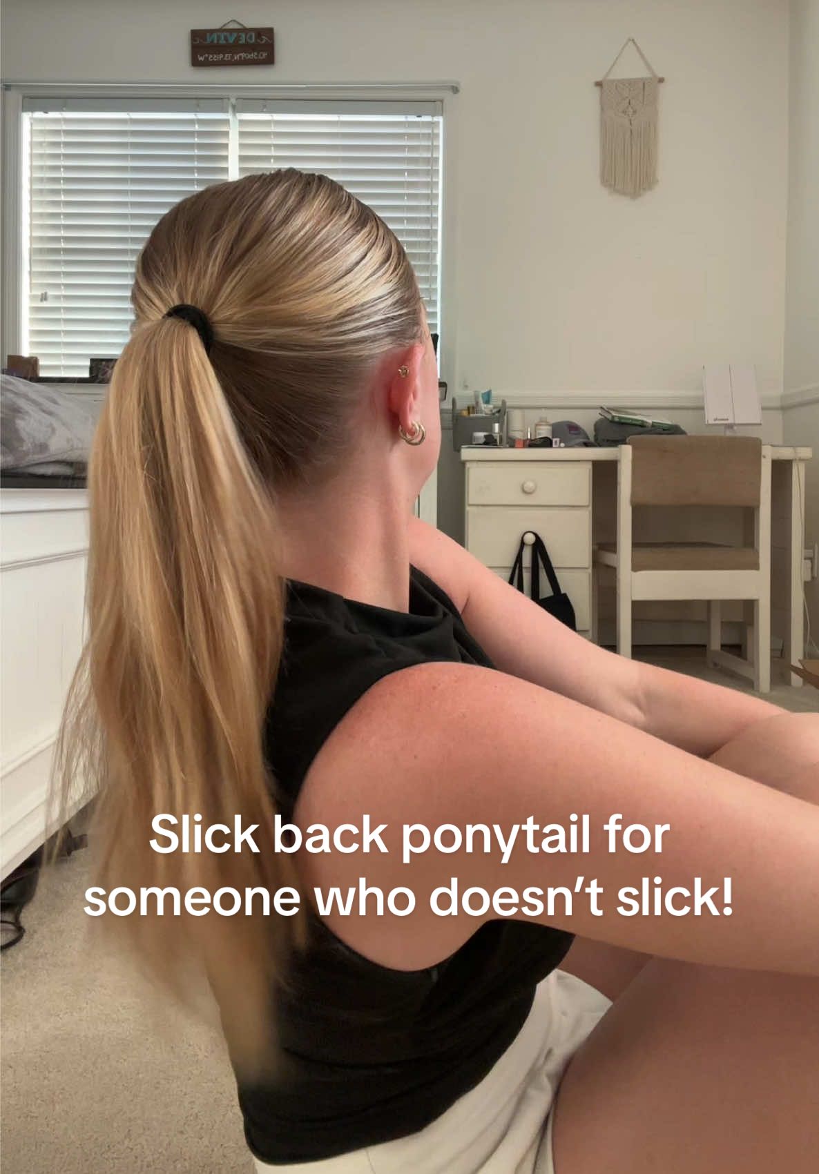 TikTok post by @devinris for Beachwaver. Caption reads: [...] work, day 2 hair!👩🏼‍💻@TheBeachwaver....