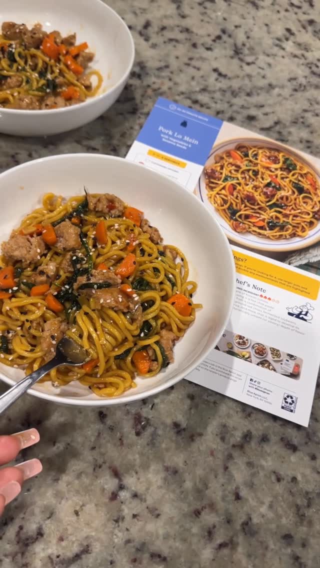 Instagram post by @kennedymeye for Blue Apron. Caption reads: #blueapronpartner @blueapron is saving me from....