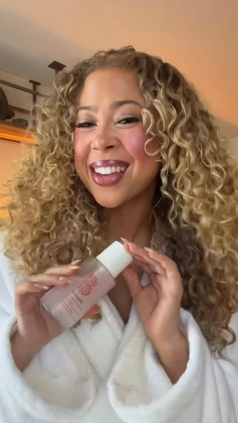 Instagram post by @themaliaelaine for Briogeo. Caption reads: #briogeopartner the miracle you need in your [...].
