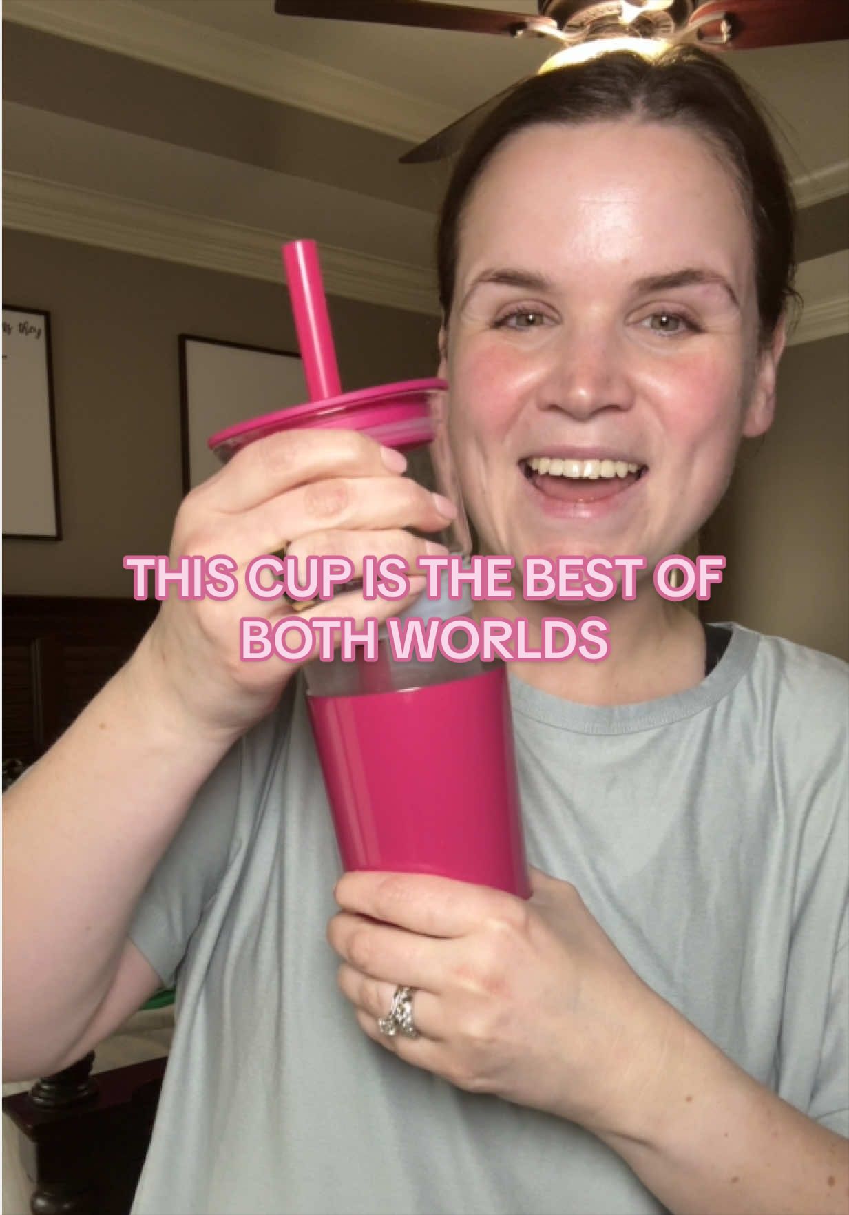 TikTok post by @laurenwreynolds for Reduce. Caption reads: @Reduce #reducetumbler #insulatedglasscup [...].