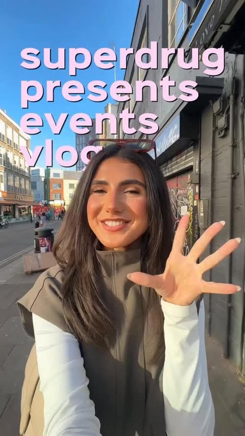Instagram post by @graceyxdorling for Superdrug. Caption reads: [...] what stalls would you run to first!?....