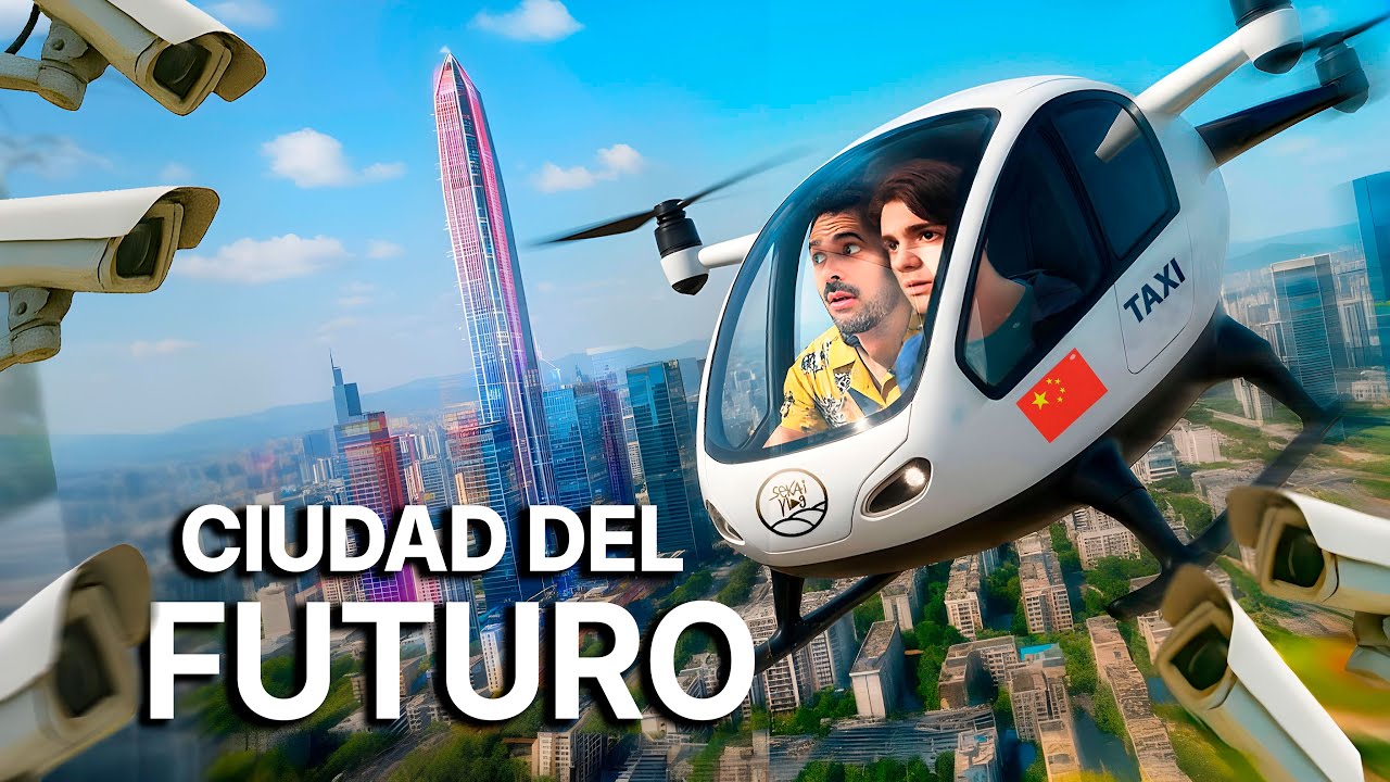 YouTube post by @Sekaivlog for Civitatis. Caption reads: China is already living in 2050, but at what cost?....