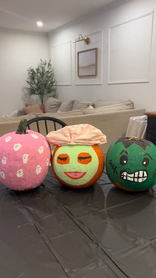 Instagram post by @kait_touch_this for Giant. Caption reads: [...] Grabbed all of our pumpkins + snacks at....