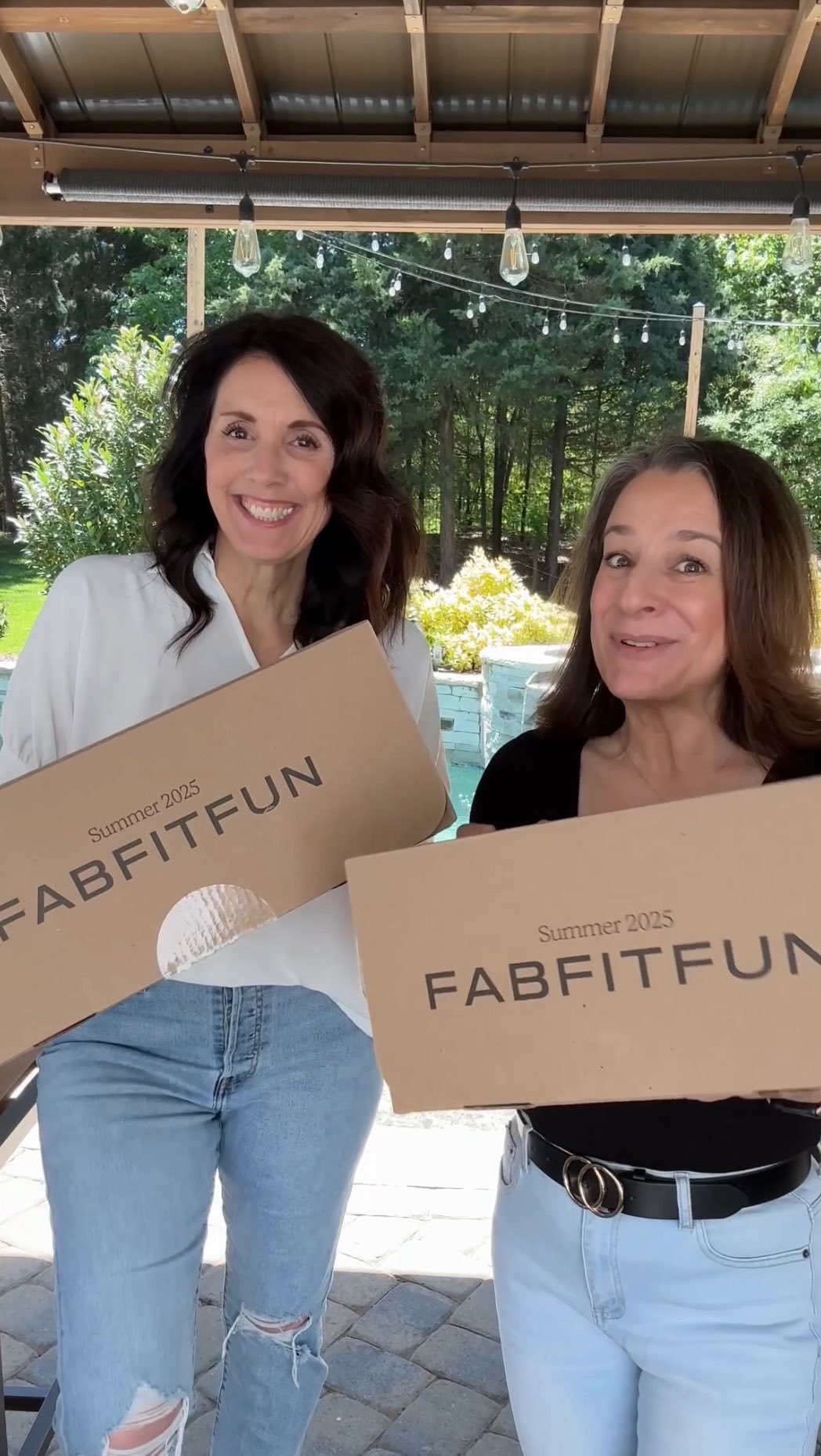 Instagram post by @simply2moms for FabFitFun. Caption reads: We each built our own @fabfitfun summer....