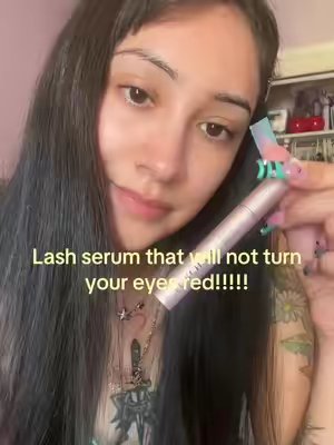 TikTok post by @fairybaby_444 for ForChics. Caption reads: [...] your eyes red. 💗 #fyp #lashserum #forchics....