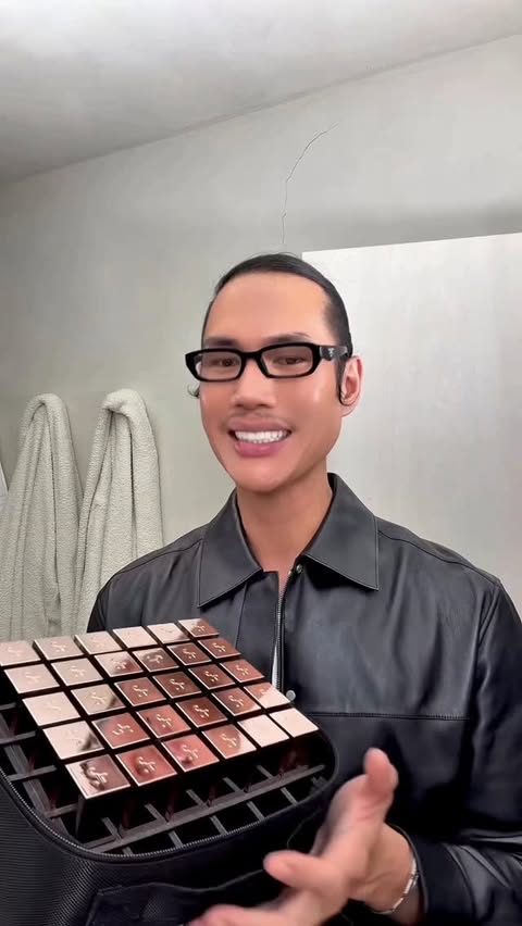 Instagram post by @patrickta for Patrick Ta. Caption reads: GIVEAWAY! Major Skin Foundation Artist Kit....