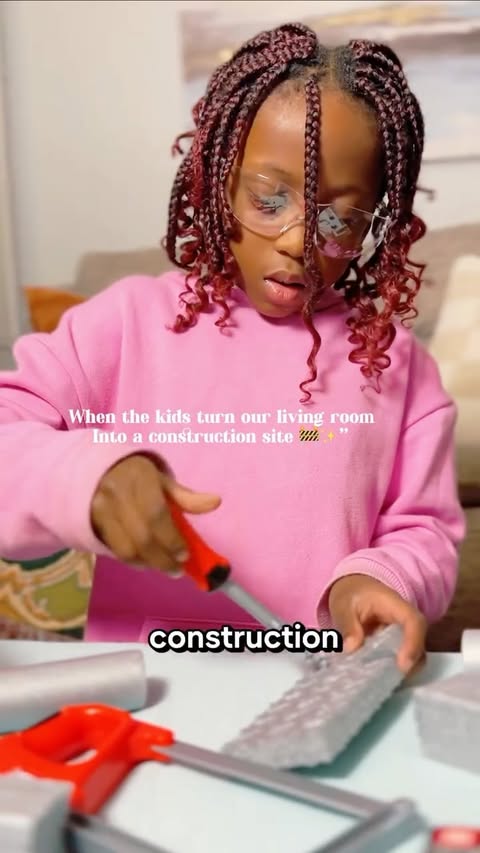 Instagram post by @preciousexplores for Little Tikes. Caption reads: [...] be tiny engineers with the....