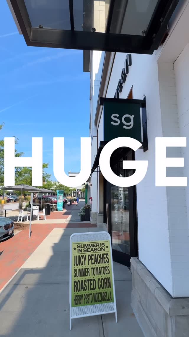 Instagram post by @myallen for sweetgreen. Caption reads: #Sweetgreen_Ad @sweetgreen heard us 👀Bigger [...].