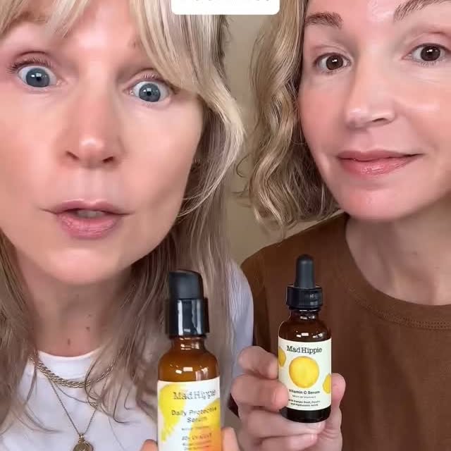 Instagram post by @mysistersskin for Mad Hippie. Caption reads: [...] your morning skincare routine with Mad....