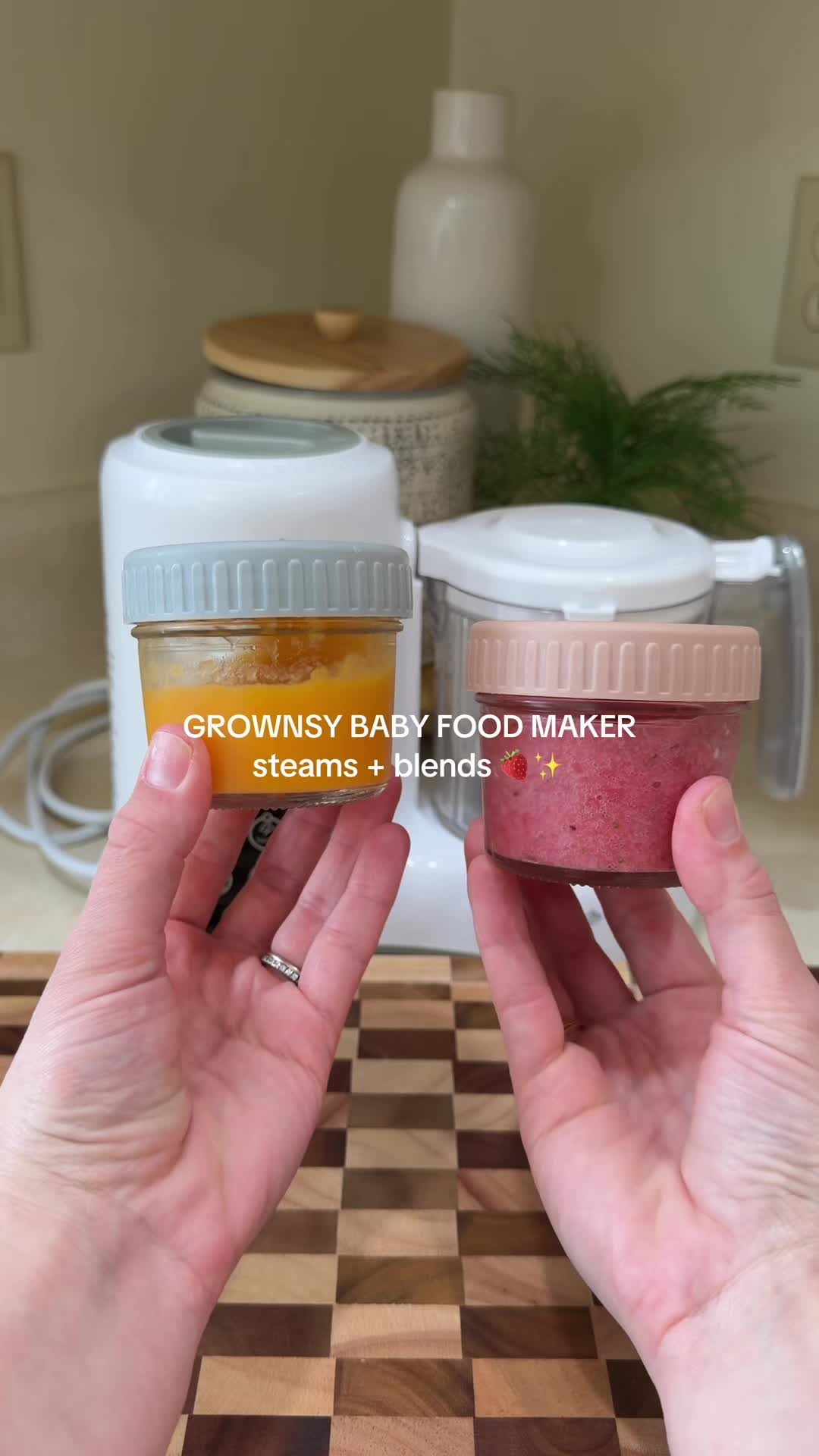 TikTok post by @mady.motherhood for GROWNSY. Caption reads: [...] #babyessentials #momlife @Grownsy.