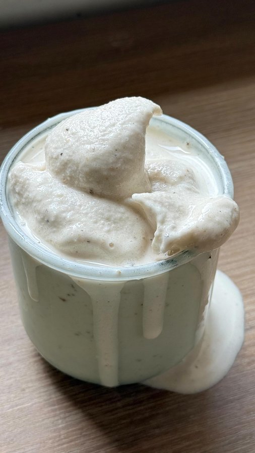 Instagram post by an influencer for Cymbiotika. Caption reads: [...] Milkshake 🍦 Made with @cymbiotika new....