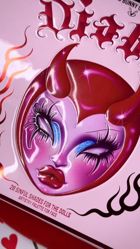 Instagram post by @chanel_diabla for Blend Bunny Cosmetics. Caption reads: [...] you to this work of art with....