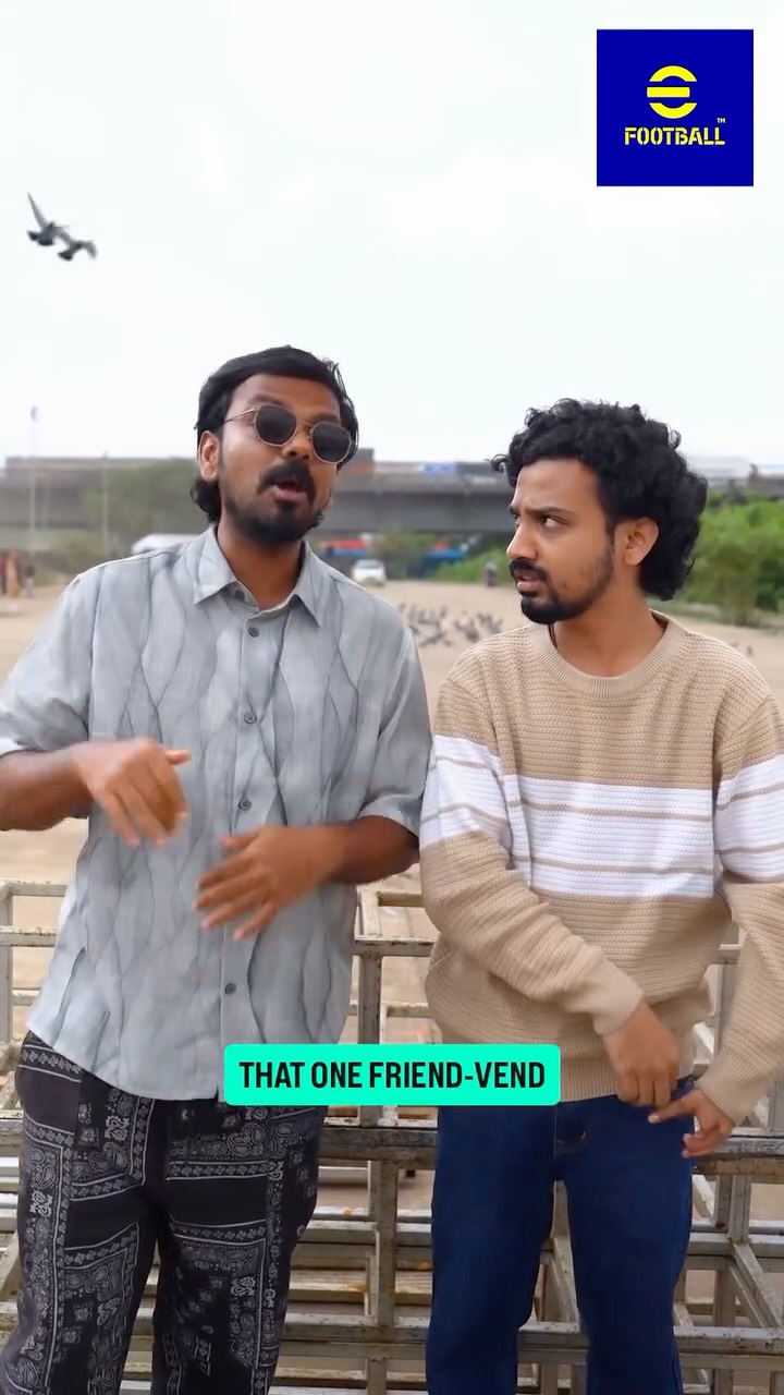 Instagram post by @focusedindian for eFootball. Caption reads: END mein kuch galat-valat bola kya?🥲

Hop on to....