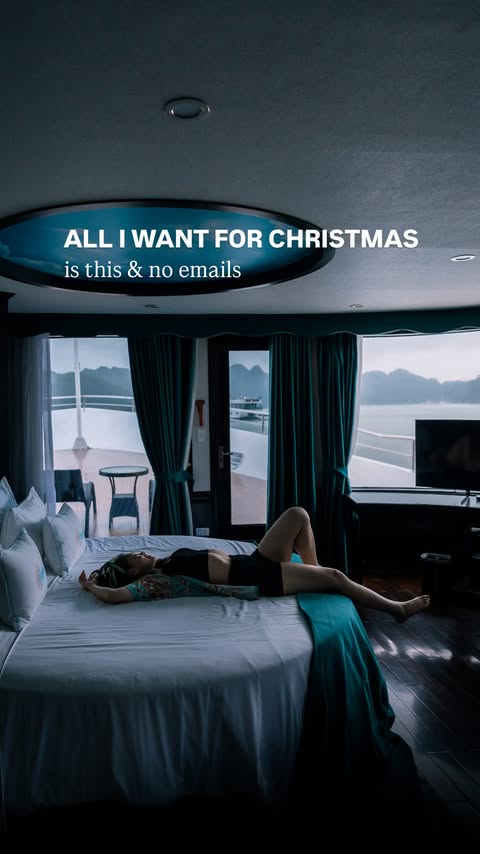 Instagram post by @teeseestheworld for The Scrubba. Caption reads: a slow travel evening like this…in Asia, please 😌....