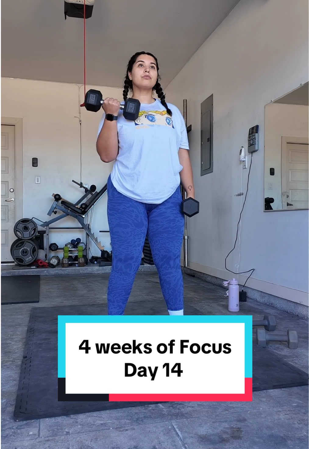 TikTok post by @lialeyag for BODi. Caption reads: Today was a great workout @BODi #focuswithbodi....