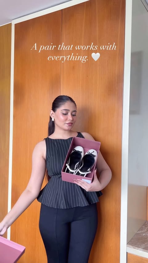 Instagram post by @darshanaa_ for Theater. Caption reads: [...] of charm ✧ heels i’ll be living in ♡....