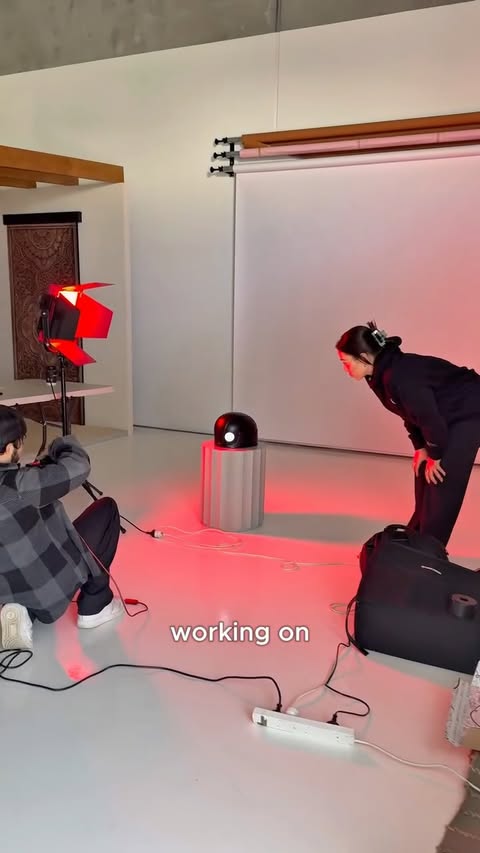 Instagram post by @kristinaorlicedmonds for Qure Skincare. Caption reads: Behind the scenes with our founder....