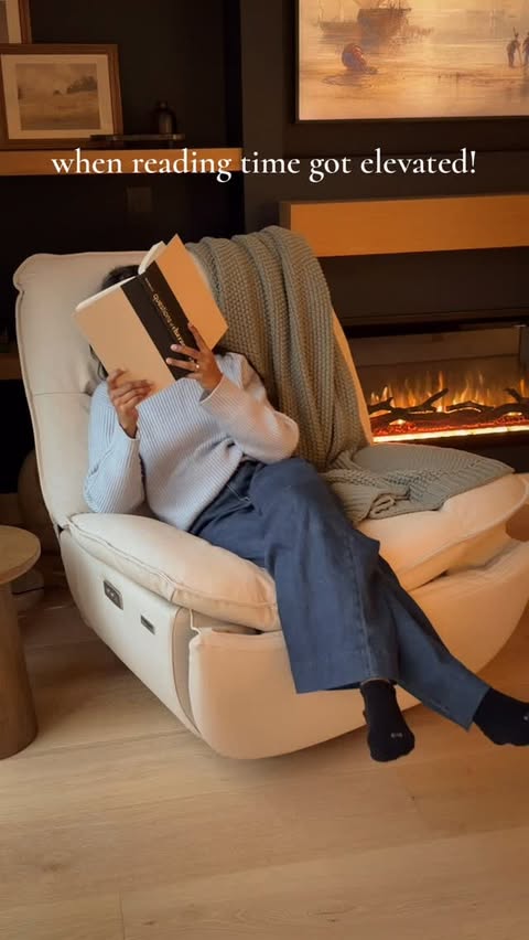 Instagram post by @onesqftatime for FlexiSpot. Caption reads: [...] The lotus 360 swivel recliner from....