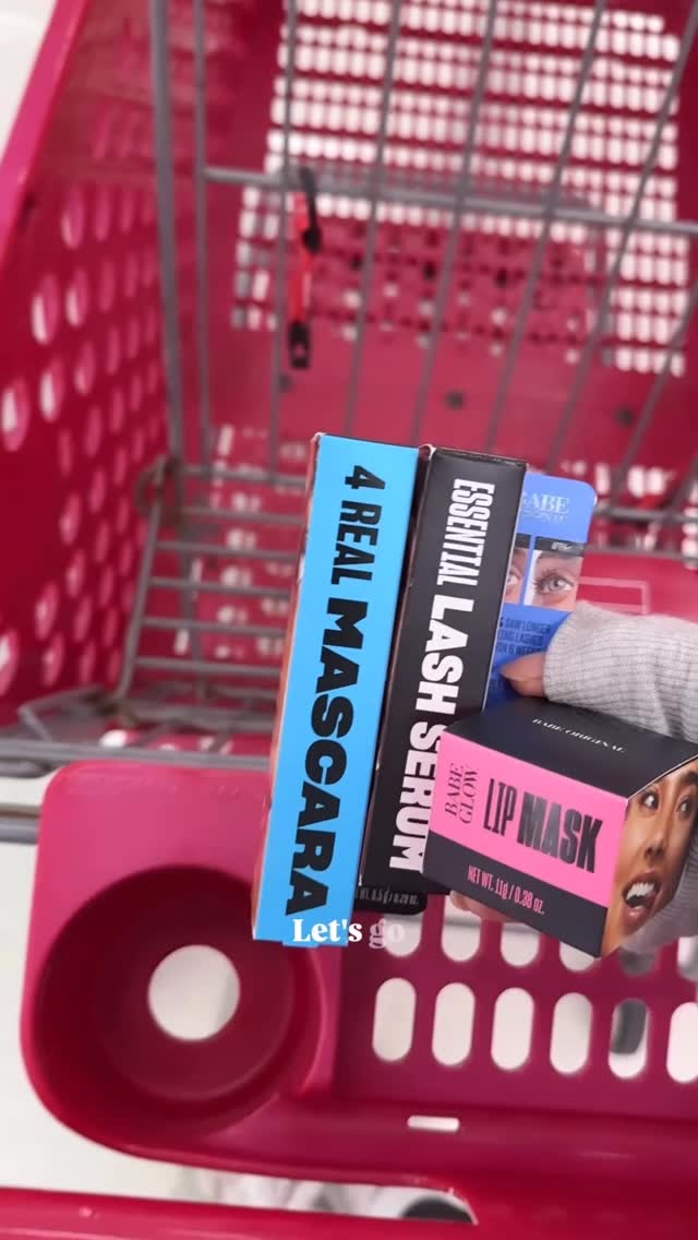 Instagram post by @findsbybarbie for Babe Original. Caption reads: You can now shop @babeoriginal at Target 🎯 say....