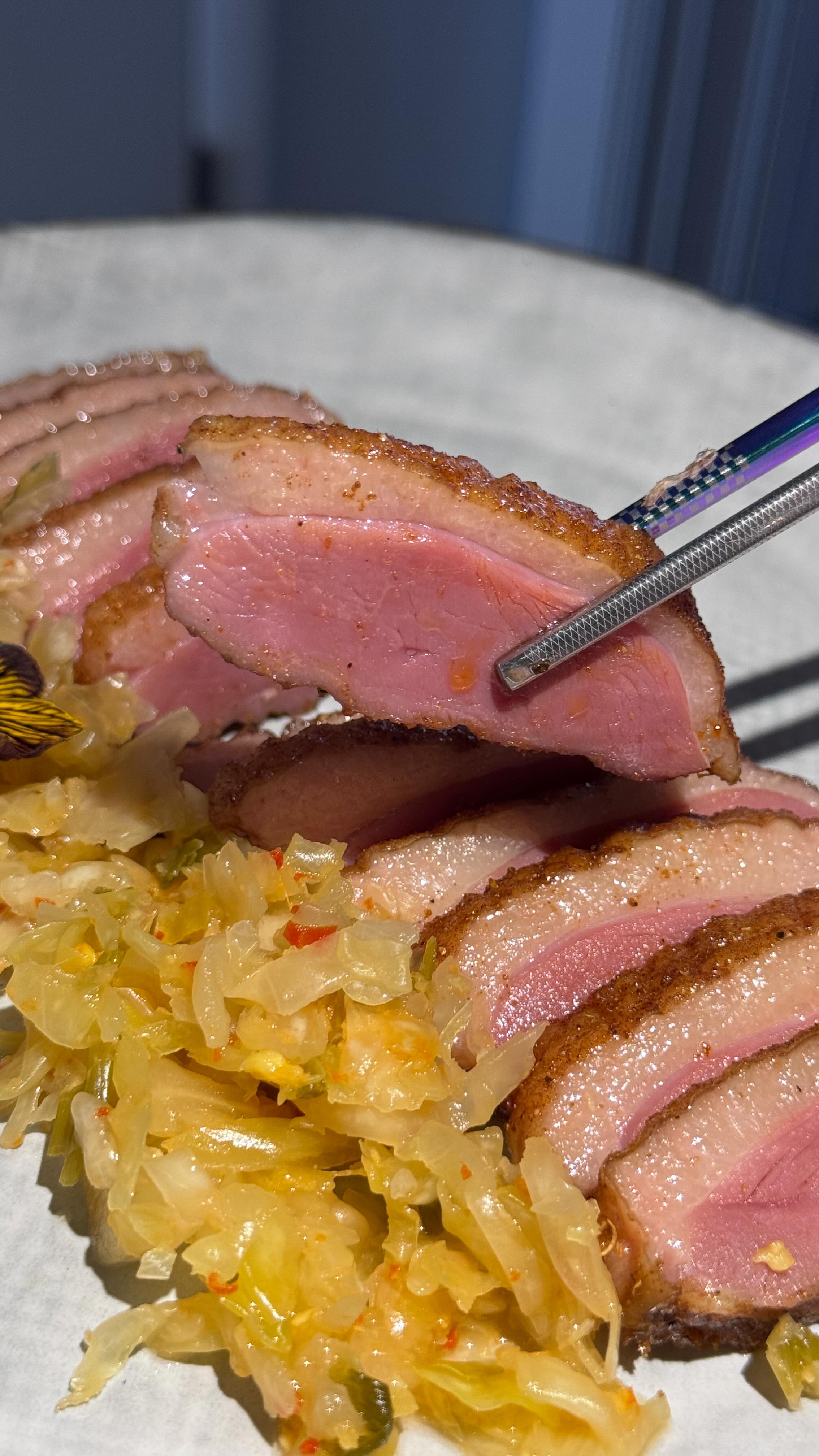 Instagram post by @sooziethefoodie for Wild Fork Foods. Caption reads: This is definitely one of the best duck dishes....