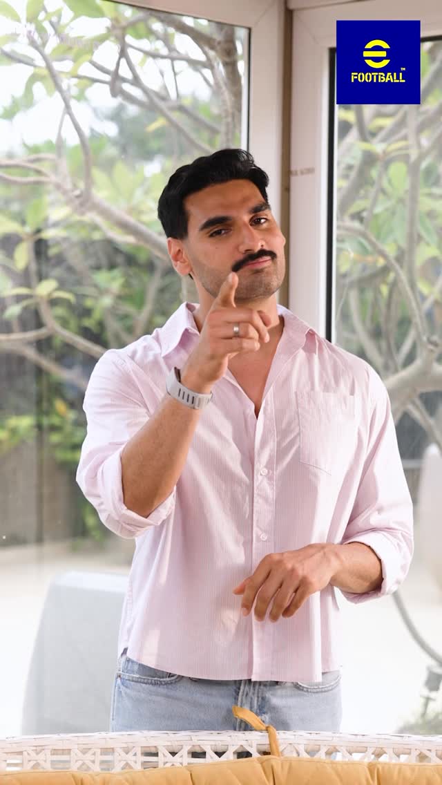 Instagram post by @ahan.shetty for eFootball. Caption reads: The Independence Cup has come to an end! Huge....