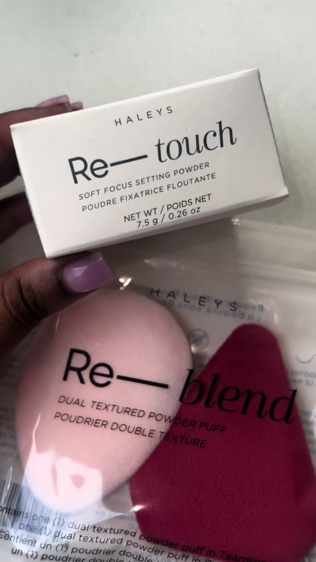 TikTok post by @mwakakashinka for HALEYS. Caption reads: New makeup products addition 😍😍 @HALEYS Beauty....