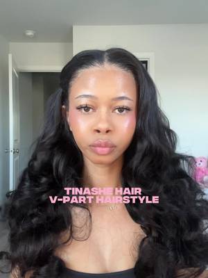 TikTok post by @rhyannsemone for Tinashe Hair. Caption reads: @tinashehair @TINASHE #tinashehair #glulesswig....