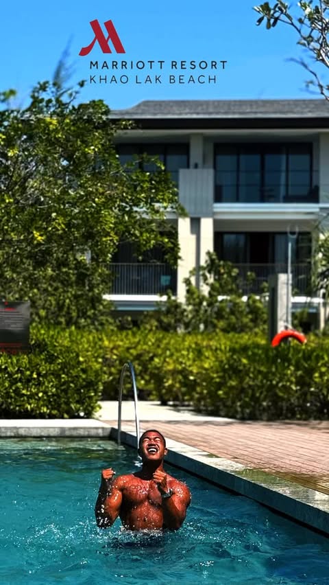 Instagram post by @jds_travelbook for Marriott Hotels & Resorts. Caption reads: Ad | This stay was hosted by the Khao Lak Beach....