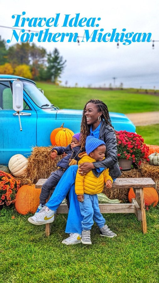 Instagram post by @simplycyn for Pure Michigan. Caption reads: [...] and goodness me was I wrong.....