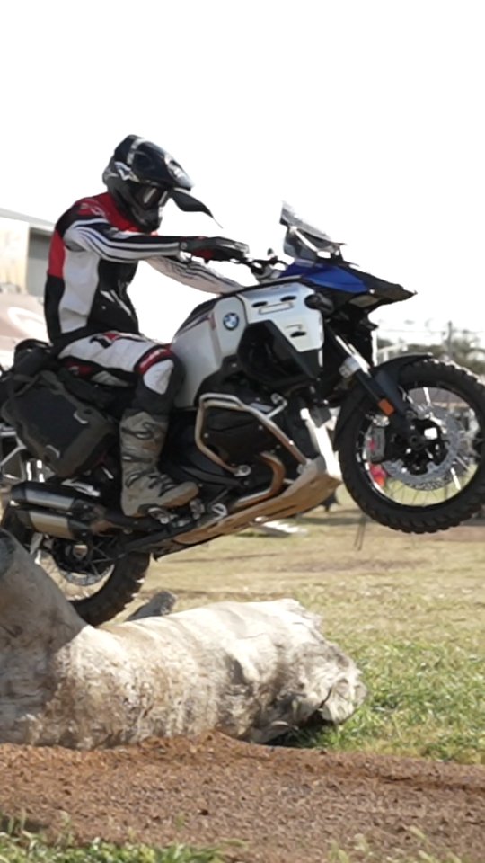 Instagram post by @adam_riemann for Alpinestars. Caption reads: Motorcycles make the world go round - 2025....