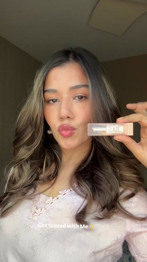 Instagram post by @mariyam.rehman3 for Maybelline New York Pakistan. Caption reads: Hot girl summer? No, it’s Glazed Girl Summer 🍒✨....