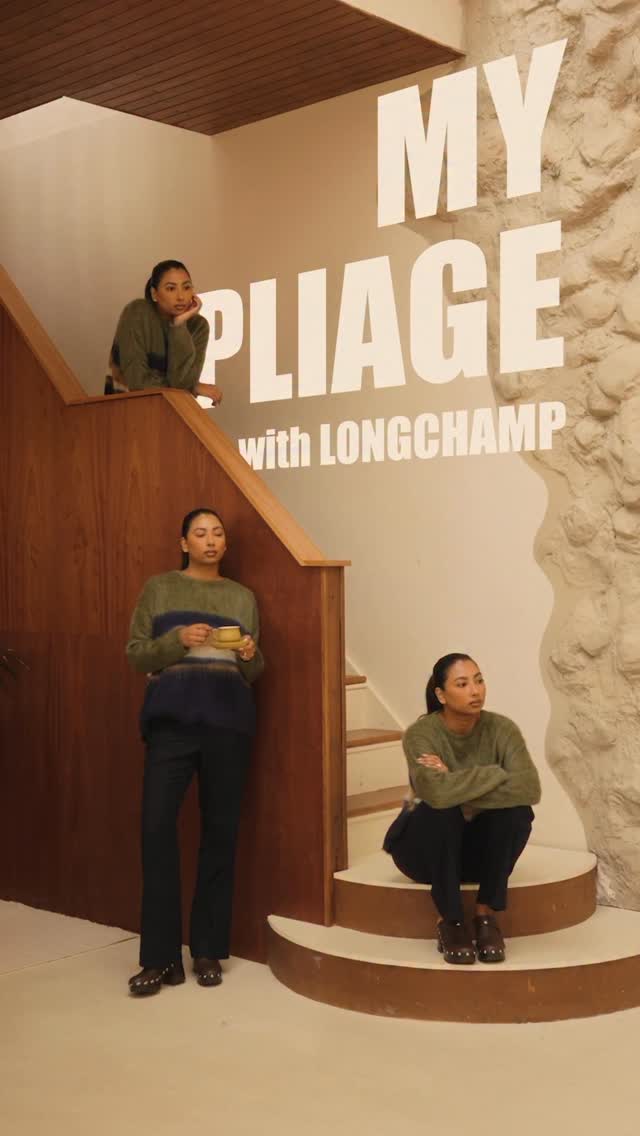 Instagram post by @noorieana for Longchamp. Caption reads: Ad. The new Longchamp My Pliage - a timeless icon,....