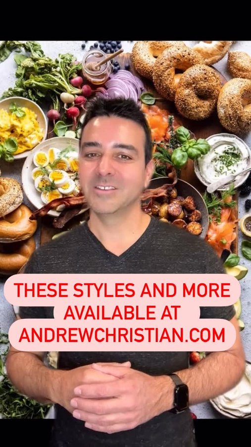 Instagram post by @theandrewchristian for Andrew Christian. Caption reads: [...] favorite cocktail? 🍹 Available at....