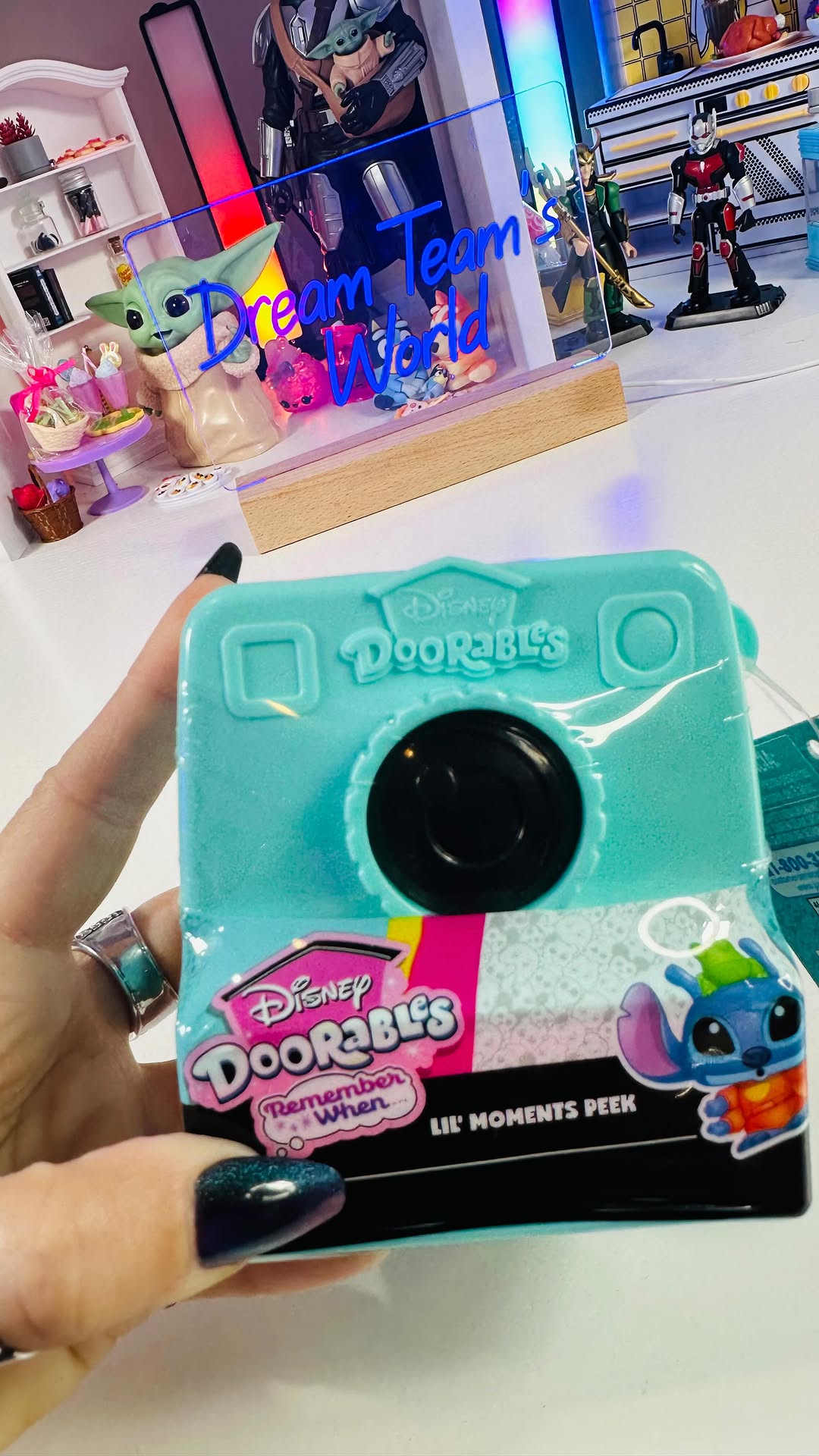 Instagram post by @dreamteamsworld for Just Play. Caption reads: Doorables Remember When #asmr #gifted #doorables.
