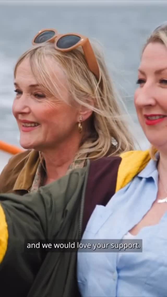 Instagram post by @thismaggies for JustGiving. Caption reads: WWF Ambassador Miranda Richardson and actor....