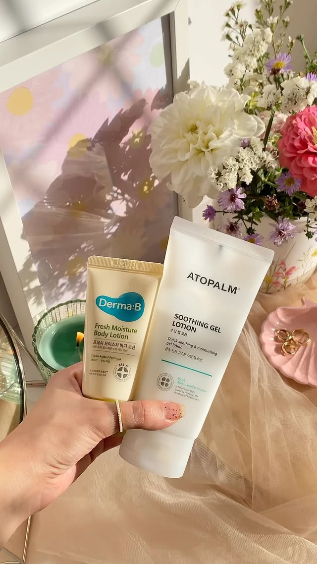 Instagram post by @hajar_mahmoud for ATOPALM. Caption reads: [...] that I’ve been enjoying lately 🧐 🌟ATOPALM....