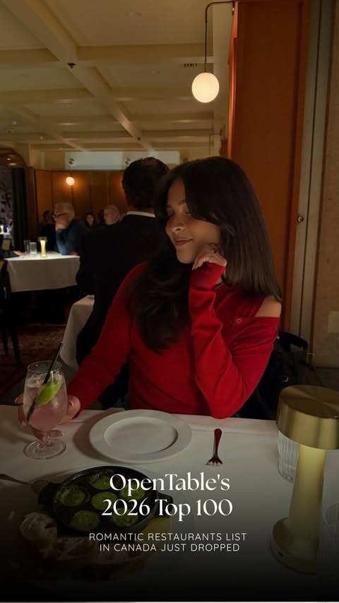 Instagram post by @kearachung for OpenTable. Caption reads: Romance is officially on the menu 💕 OpenTable’s....