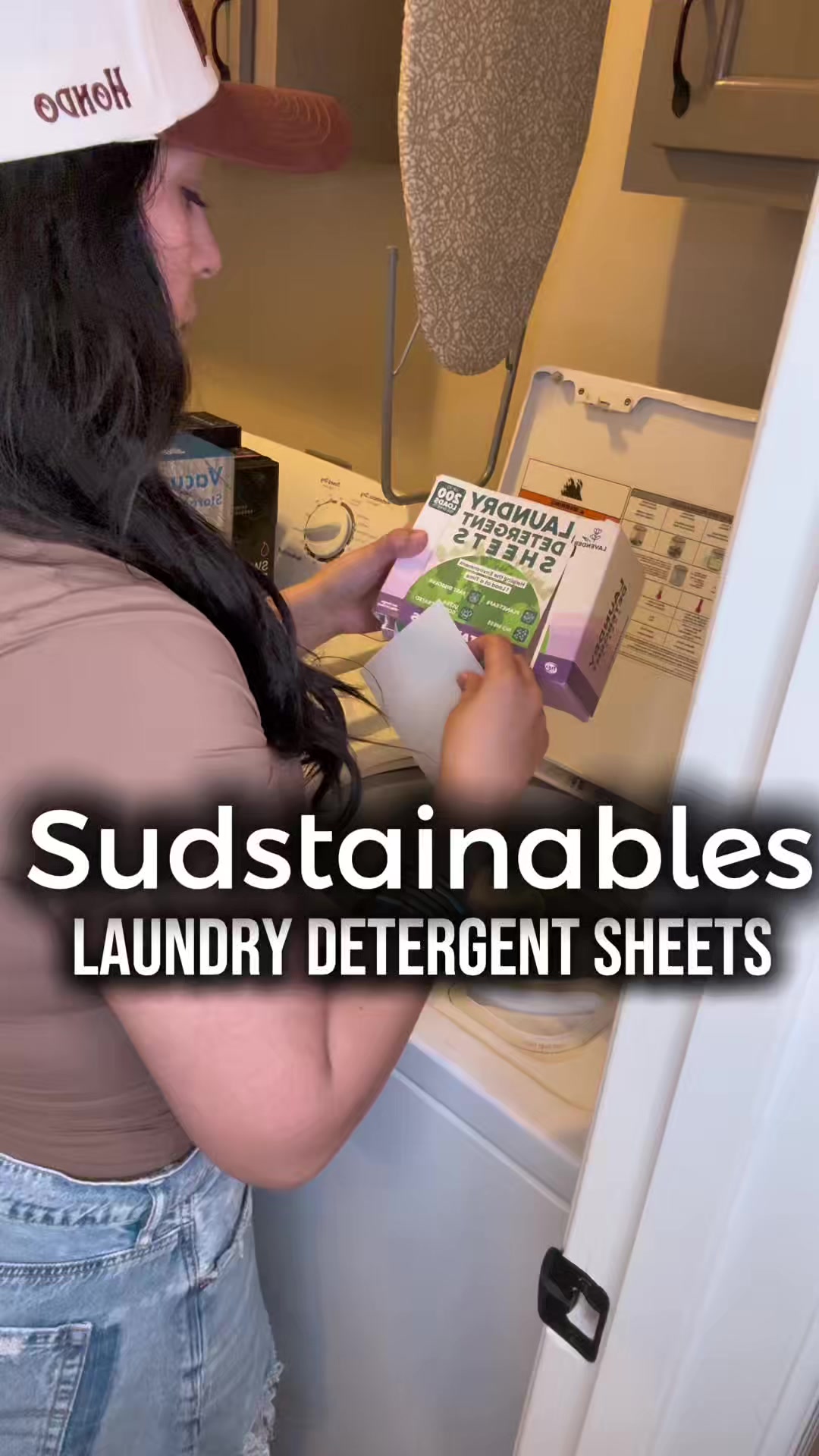 TikTok post by @nessarae2009 for Sudstainables. Caption reads: @Sudstainables #sudstainables #detergentsheets....