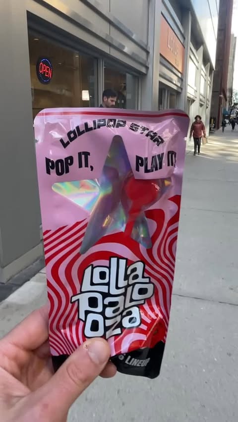 Instagram post by @bored_in_chicago for Lollapalooza. Caption reads: Sneak peek at the 2026 Lollapalooza Lineup! This....
