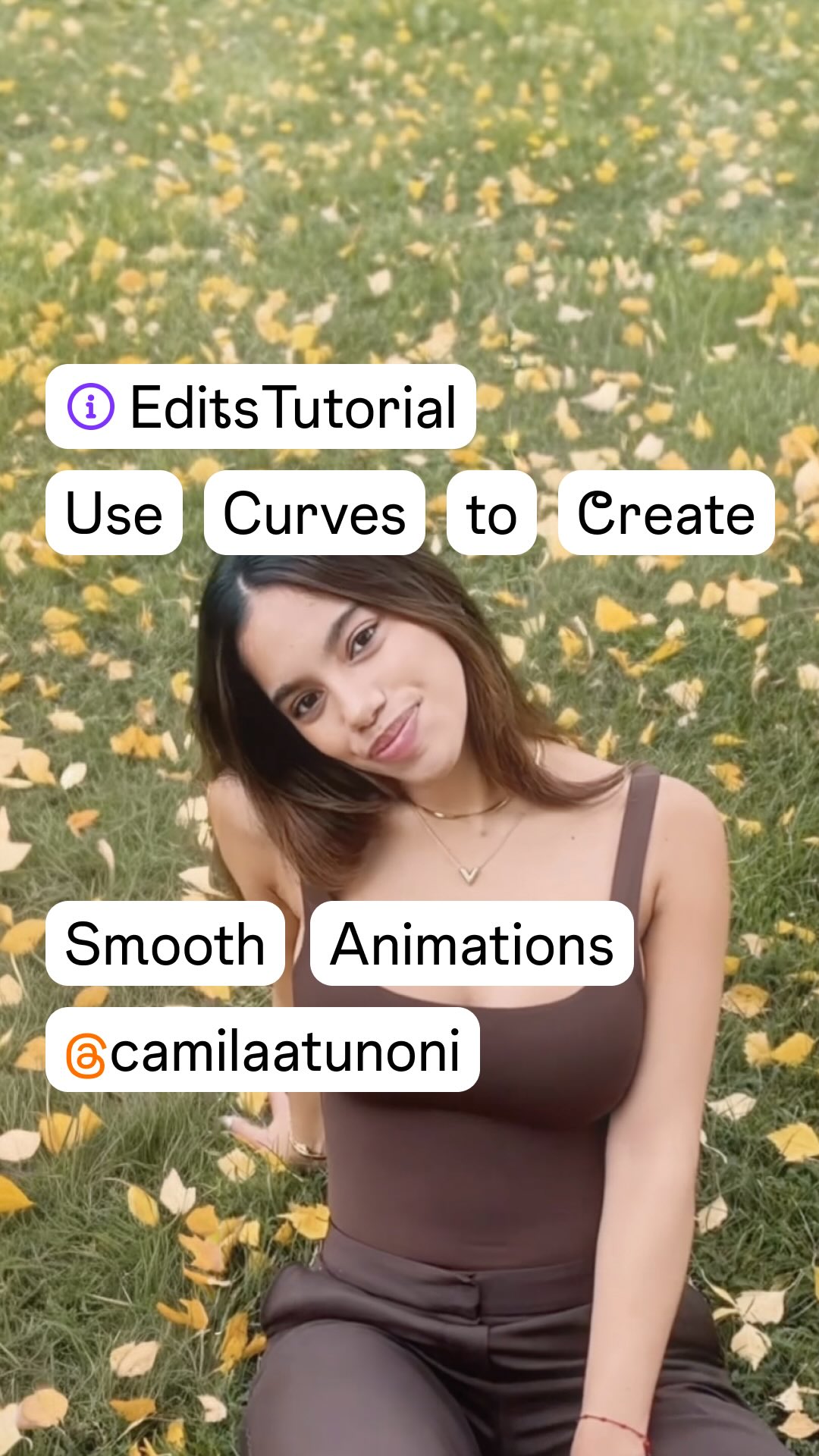 Instagram post by @camilaatunoni for Instagram. Caption reads: Have you tried using keyframes on Edits yet? 🎬....