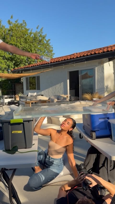 Instagram post by @demischweers for Biossance. Caption reads: A full-circle moment that still doesn’t feel real....